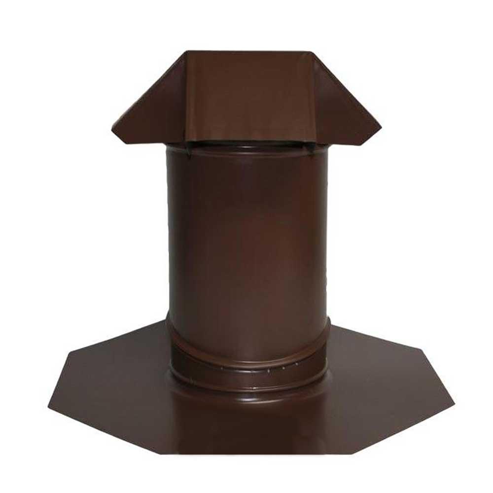 86TAPERRJB Tapered Roof Jack, Brown, Fits Duct Size: 8 to 6 in